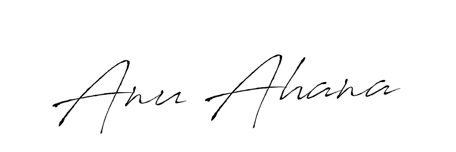 This is the best signature style for the Anu Ahana name. Also you like these signature font (Antro_Vectra). Mix name signature. Anu Ahana signature style 6 images and pictures png