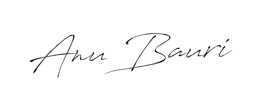 Use a signature maker to create a handwritten signature online. With this signature software, you can design (Antro_Vectra) your own signature for name Anu Bauri. Anu Bauri signature style 6 images and pictures png