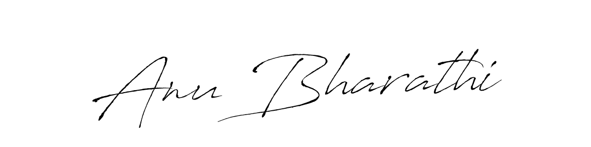 Create a beautiful signature design for name Anu Bharathi. With this signature (Antro_Vectra) fonts, you can make a handwritten signature for free. Anu Bharathi signature style 6 images and pictures png