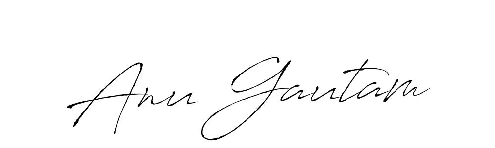 Make a short Anu Gautam signature style. Manage your documents anywhere anytime using Antro_Vectra. Create and add eSignatures, submit forms, share and send files easily. Anu Gautam signature style 6 images and pictures png