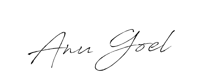 Use a signature maker to create a handwritten signature online. With this signature software, you can design (Antro_Vectra) your own signature for name Anu Goel. Anu Goel signature style 6 images and pictures png