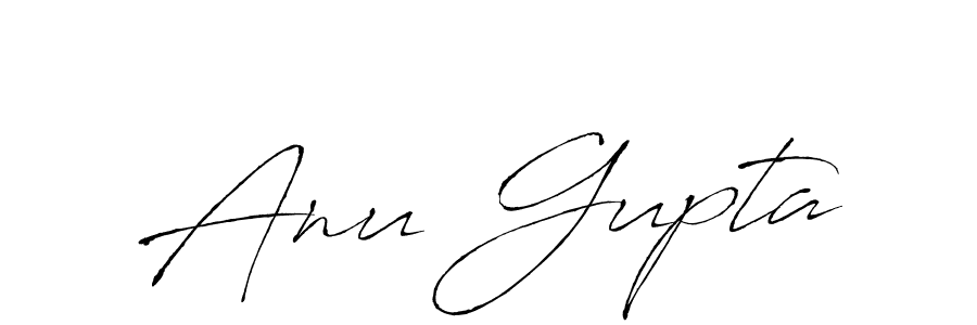 Create a beautiful signature design for name Anu Gupta. With this signature (Antro_Vectra) fonts, you can make a handwritten signature for free. Anu Gupta signature style 6 images and pictures png