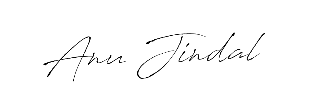 How to make Anu Jindal name signature. Use Antro_Vectra style for creating short signs online. This is the latest handwritten sign. Anu Jindal signature style 6 images and pictures png