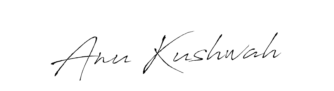 You should practise on your own different ways (Antro_Vectra) to write your name (Anu Kushwah) in signature. don't let someone else do it for you. Anu Kushwah signature style 6 images and pictures png