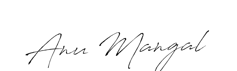 Also You can easily find your signature by using the search form. We will create Anu Mangal name handwritten signature images for you free of cost using Antro_Vectra sign style. Anu Mangal signature style 6 images and pictures png