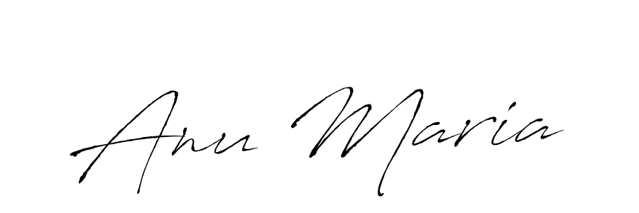How to make Anu Maria name signature. Use Antro_Vectra style for creating short signs online. This is the latest handwritten sign. Anu Maria signature style 6 images and pictures png