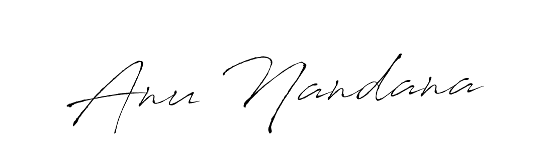 The best way (Antro_Vectra) to make a short signature is to pick only two or three words in your name. The name Anu Nandana include a total of six letters. For converting this name. Anu Nandana signature style 6 images and pictures png