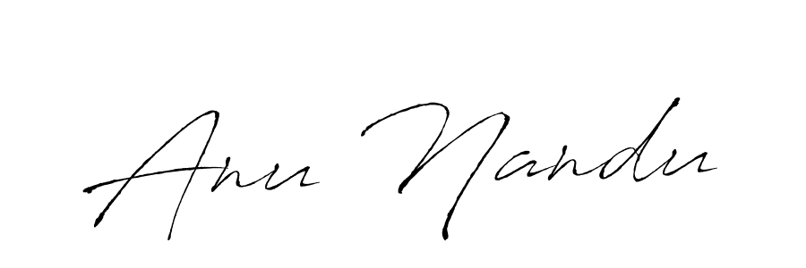 Also You can easily find your signature by using the search form. We will create Anu Nandu name handwritten signature images for you free of cost using Antro_Vectra sign style. Anu Nandu signature style 6 images and pictures png