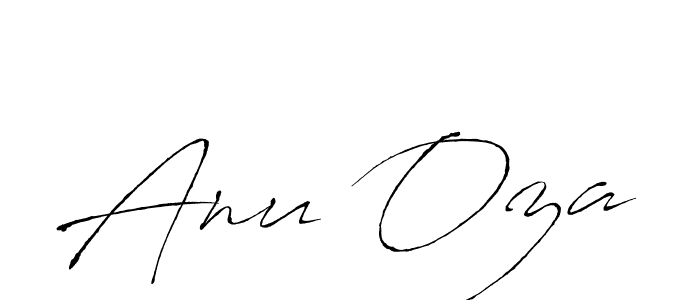Anu Oza stylish signature style. Best Handwritten Sign (Antro_Vectra) for my name. Handwritten Signature Collection Ideas for my name Anu Oza. Anu Oza signature style 6 images and pictures png