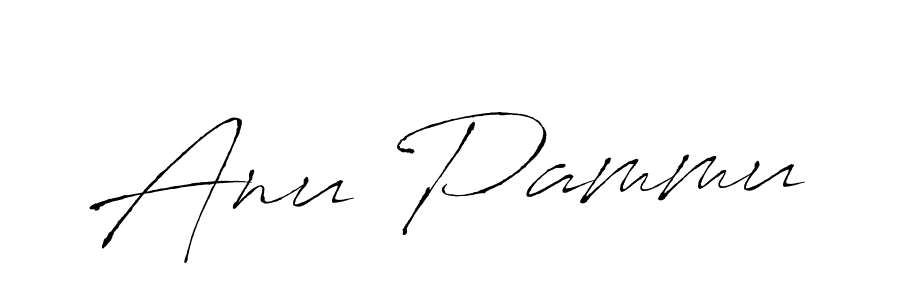 Create a beautiful signature design for name Anu Pammu. With this signature (Antro_Vectra) fonts, you can make a handwritten signature for free. Anu Pammu signature style 6 images and pictures png