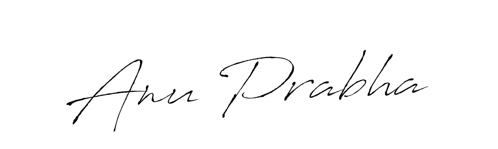 Design your own signature with our free online signature maker. With this signature software, you can create a handwritten (Antro_Vectra) signature for name Anu Prabha. Anu Prabha signature style 6 images and pictures png