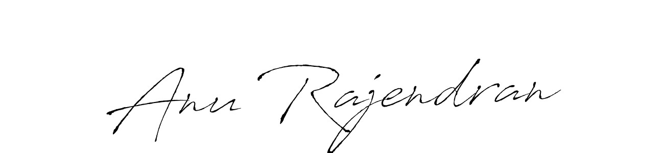 Antro_Vectra is a professional signature style that is perfect for those who want to add a touch of class to their signature. It is also a great choice for those who want to make their signature more unique. Get Anu Rajendran name to fancy signature for free. Anu Rajendran signature style 6 images and pictures png