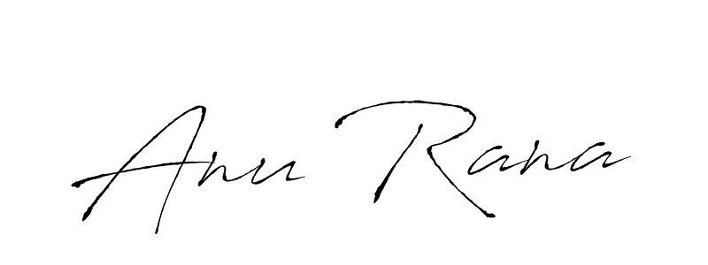 Make a beautiful signature design for name Anu Rana. With this signature (Antro_Vectra) style, you can create a handwritten signature for free. Anu Rana signature style 6 images and pictures png