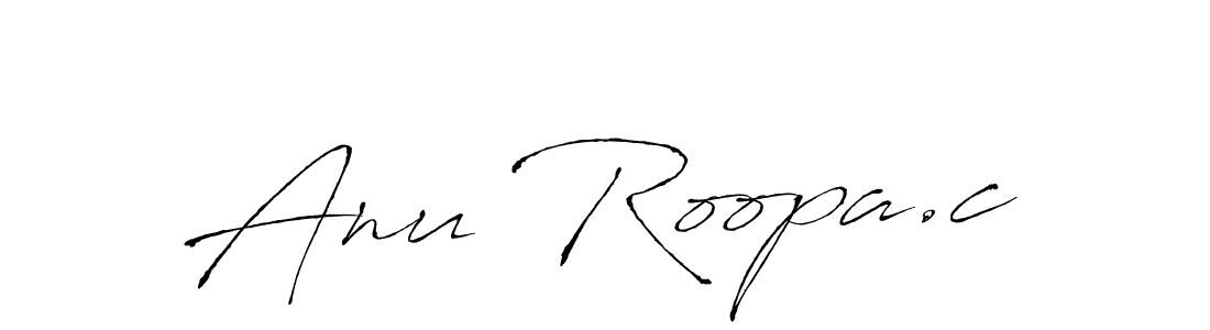 How to make Anu Roopa.c name signature. Use Antro_Vectra style for creating short signs online. This is the latest handwritten sign. Anu Roopa.c signature style 6 images and pictures png