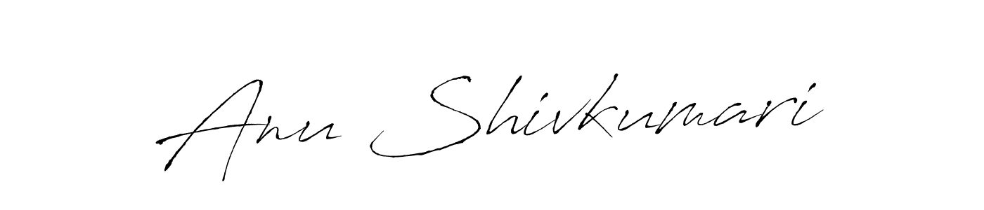 How to make Anu Shivkumari name signature. Use Antro_Vectra style for creating short signs online. This is the latest handwritten sign. Anu Shivkumari signature style 6 images and pictures png