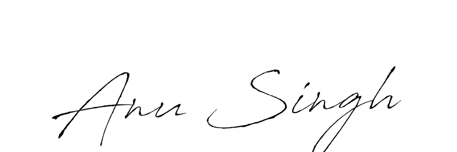 You should practise on your own different ways (Antro_Vectra) to write your name (Anu Singh) in signature. don't let someone else do it for you. Anu Singh signature style 6 images and pictures png