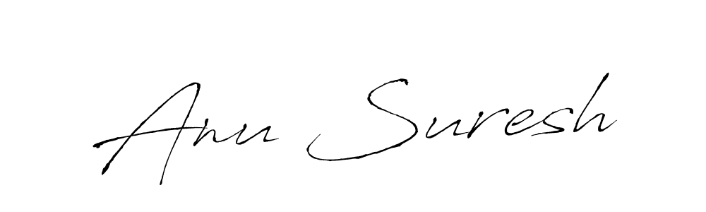 Antro_Vectra is a professional signature style that is perfect for those who want to add a touch of class to their signature. It is also a great choice for those who want to make their signature more unique. Get Anu Suresh name to fancy signature for free. Anu Suresh signature style 6 images and pictures png
