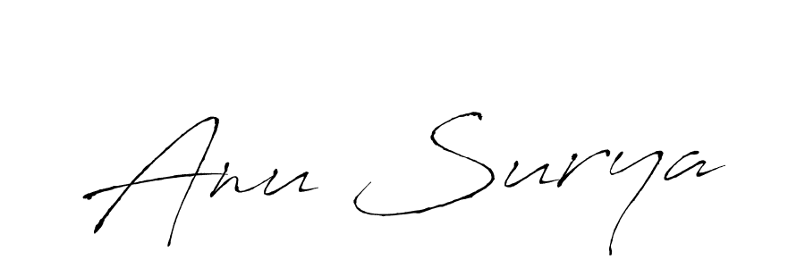 Also You can easily find your signature by using the search form. We will create Anu Surya name handwritten signature images for you free of cost using Antro_Vectra sign style. Anu Surya signature style 6 images and pictures png