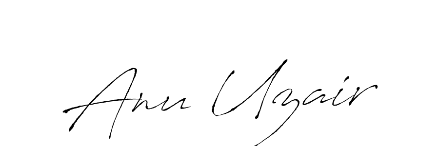 How to make Anu Uzair signature? Antro_Vectra is a professional autograph style. Create handwritten signature for Anu Uzair name. Anu Uzair signature style 6 images and pictures png