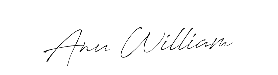 Create a beautiful signature design for name Anu William. With this signature (Antro_Vectra) fonts, you can make a handwritten signature for free. Anu William signature style 6 images and pictures png