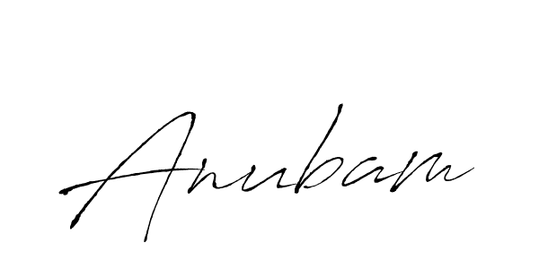 Design your own signature with our free online signature maker. With this signature software, you can create a handwritten (Antro_Vectra) signature for name Anubam. Anubam signature style 6 images and pictures png