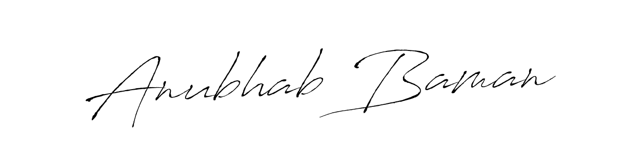 It looks lik you need a new signature style for name Anubhab Baman. Design unique handwritten (Antro_Vectra) signature with our free signature maker in just a few clicks. Anubhab Baman signature style 6 images and pictures png