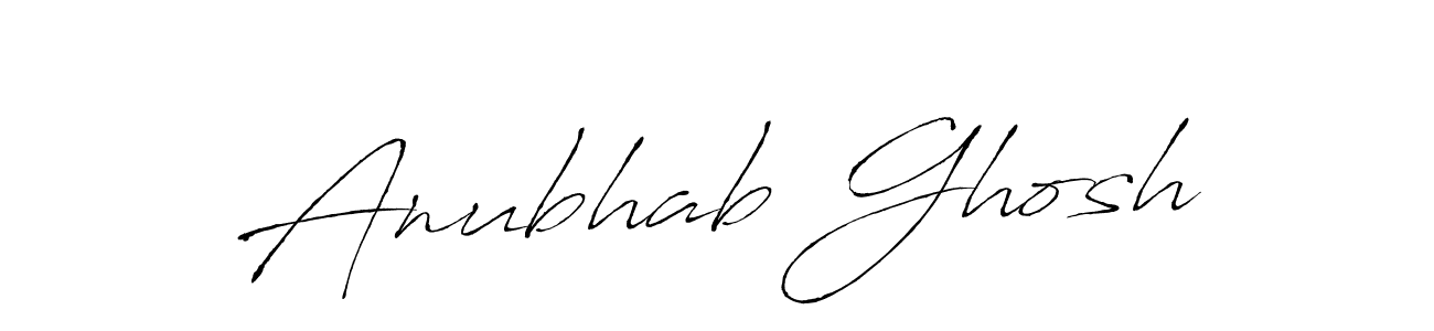 Make a beautiful signature design for name Anubhab Ghosh. With this signature (Antro_Vectra) style, you can create a handwritten signature for free. Anubhab Ghosh signature style 6 images and pictures png