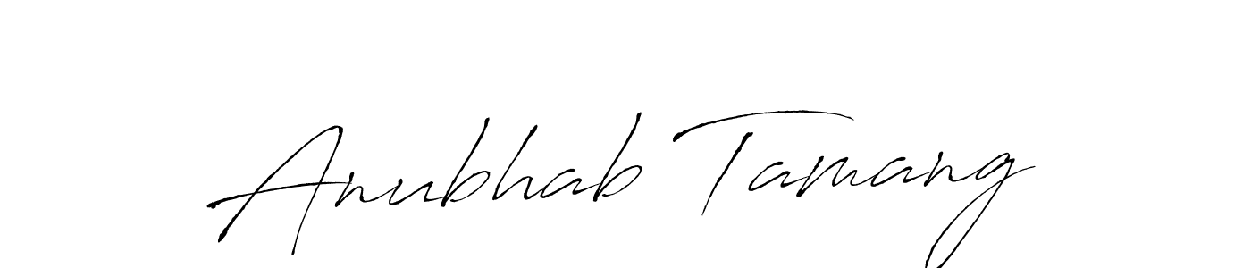 You should practise on your own different ways (Antro_Vectra) to write your name (Anubhab Tamang) in signature. don't let someone else do it for you. Anubhab Tamang signature style 6 images and pictures png