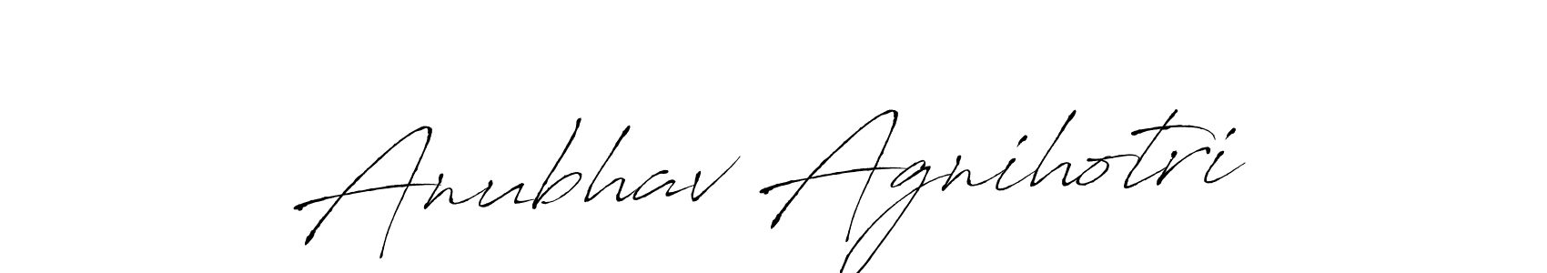 Similarly Antro_Vectra is the best handwritten signature design. Signature creator online .You can use it as an online autograph creator for name Anubhav Agnihotri. Anubhav Agnihotri signature style 6 images and pictures png