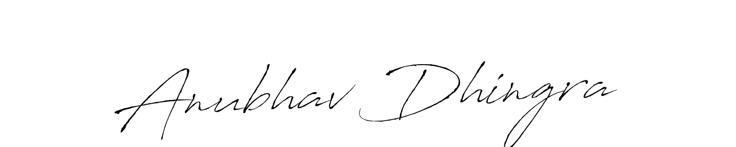 Also we have Anubhav Dhingra name is the best signature style. Create professional handwritten signature collection using Antro_Vectra autograph style. Anubhav Dhingra signature style 6 images and pictures png