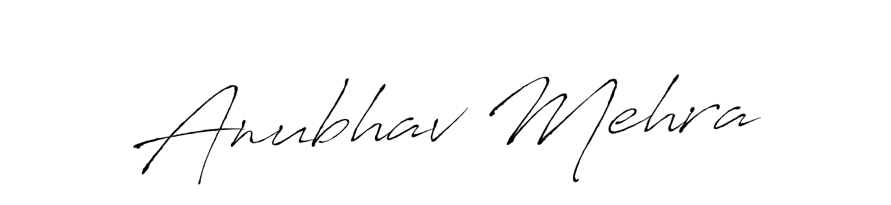 It looks lik you need a new signature style for name Anubhav Mehra. Design unique handwritten (Antro_Vectra) signature with our free signature maker in just a few clicks. Anubhav Mehra signature style 6 images and pictures png