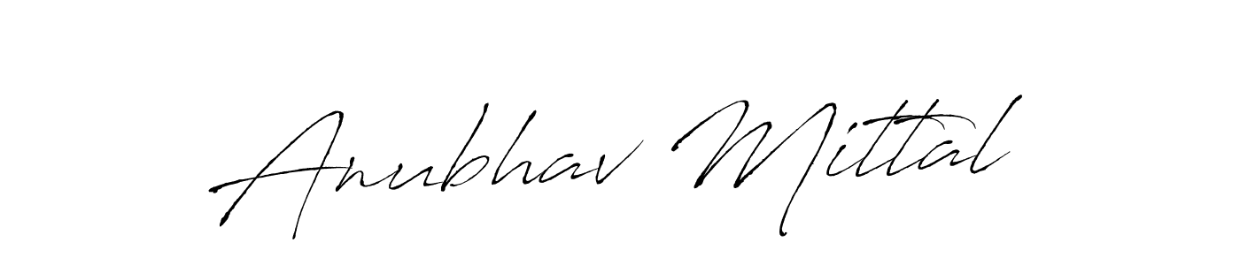 Design your own signature with our free online signature maker. With this signature software, you can create a handwritten (Antro_Vectra) signature for name Anubhav Mittal. Anubhav Mittal signature style 6 images and pictures png