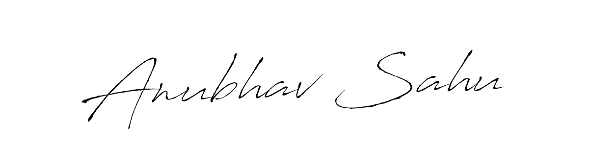 Design your own signature with our free online signature maker. With this signature software, you can create a handwritten (Antro_Vectra) signature for name Anubhav Sahu. Anubhav Sahu signature style 6 images and pictures png
