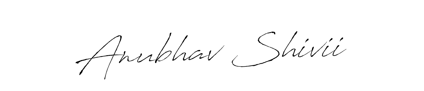 It looks lik you need a new signature style for name Anubhav Shivii. Design unique handwritten (Antro_Vectra) signature with our free signature maker in just a few clicks. Anubhav Shivii signature style 6 images and pictures png