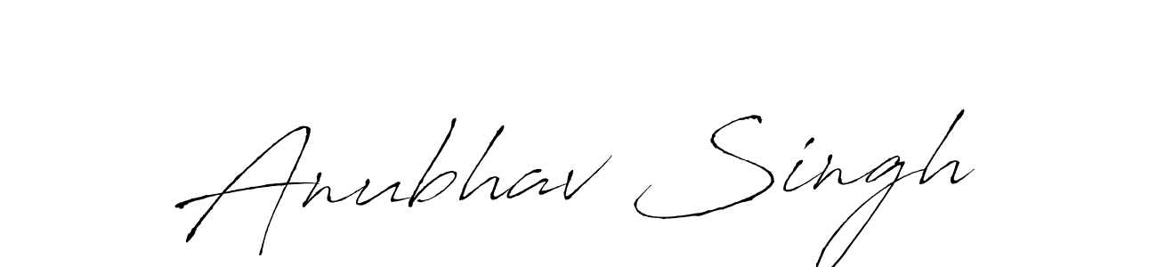 Create a beautiful signature design for name Anubhav Singh. With this signature (Antro_Vectra) fonts, you can make a handwritten signature for free. Anubhav Singh signature style 6 images and pictures png