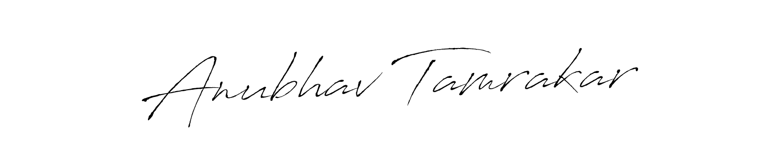 The best way (Antro_Vectra) to make a short signature is to pick only two or three words in your name. The name Anubhav Tamrakar include a total of six letters. For converting this name. Anubhav Tamrakar signature style 6 images and pictures png