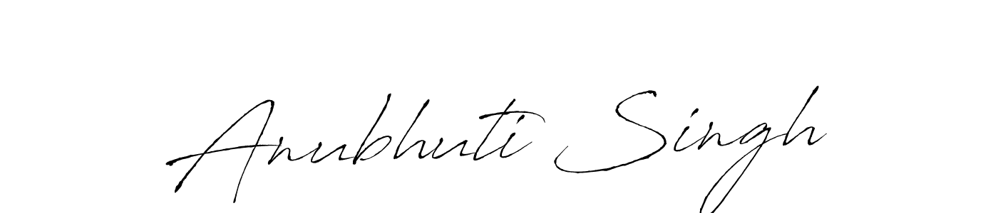 Anubhuti Singh stylish signature style. Best Handwritten Sign (Antro_Vectra) for my name. Handwritten Signature Collection Ideas for my name Anubhuti Singh. Anubhuti Singh signature style 6 images and pictures png