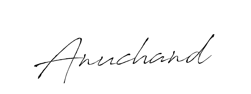 Use a signature maker to create a handwritten signature online. With this signature software, you can design (Antro_Vectra) your own signature for name Anuchand. Anuchand signature style 6 images and pictures png