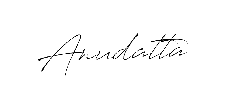 How to make Anudatta signature? Antro_Vectra is a professional autograph style. Create handwritten signature for Anudatta name. Anudatta signature style 6 images and pictures png