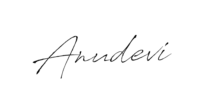 Design your own signature with our free online signature maker. With this signature software, you can create a handwritten (Antro_Vectra) signature for name Anudevi. Anudevi signature style 6 images and pictures png