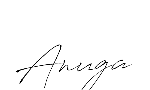 Design your own signature with our free online signature maker. With this signature software, you can create a handwritten (Antro_Vectra) signature for name Anuga. Anuga signature style 6 images and pictures png