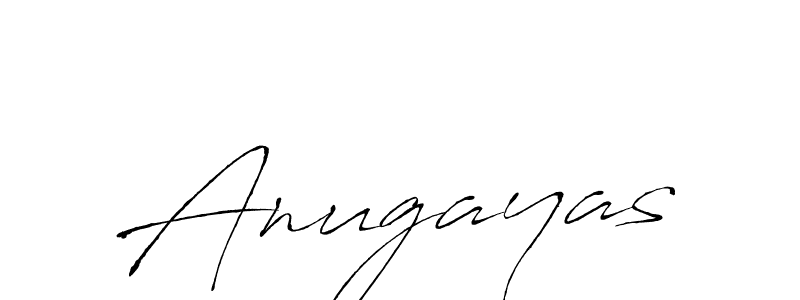 Use a signature maker to create a handwritten signature online. With this signature software, you can design (Antro_Vectra) your own signature for name Anugayas. Anugayas signature style 6 images and pictures png