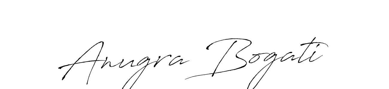 How to make Anugra Bogati signature? Antro_Vectra is a professional autograph style. Create handwritten signature for Anugra Bogati name. Anugra Bogati signature style 6 images and pictures png