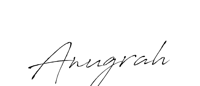 How to make Anugrah signature? Antro_Vectra is a professional autograph style. Create handwritten signature for Anugrah name. Anugrah signature style 6 images and pictures png