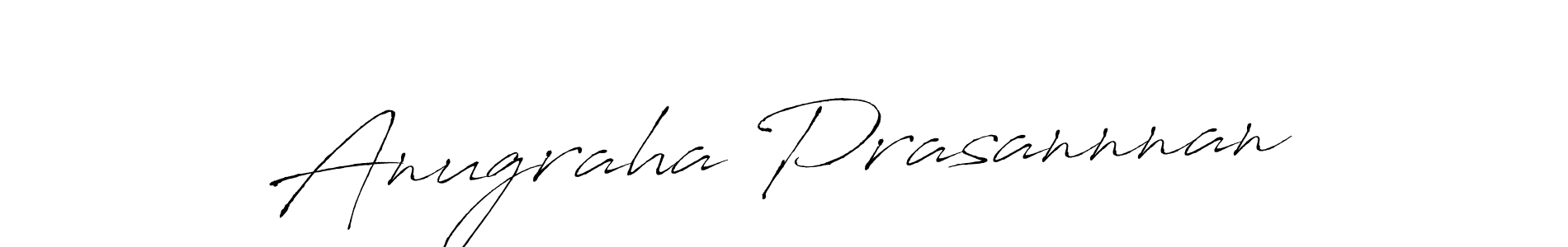 Make a beautiful signature design for name Anugraha Prasannnan. With this signature (Antro_Vectra) style, you can create a handwritten signature for free. Anugraha Prasannnan signature style 6 images and pictures png