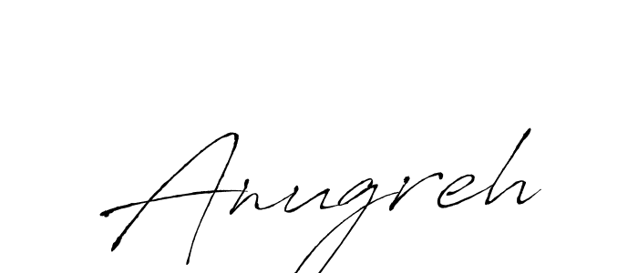 Antro_Vectra is a professional signature style that is perfect for those who want to add a touch of class to their signature. It is also a great choice for those who want to make their signature more unique. Get Anugreh name to fancy signature for free. Anugreh signature style 6 images and pictures png