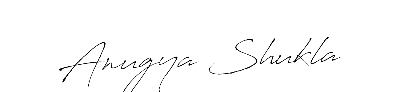 The best way (Antro_Vectra) to make a short signature is to pick only two or three words in your name. The name Anugya Shukla include a total of six letters. For converting this name. Anugya Shukla signature style 6 images and pictures png