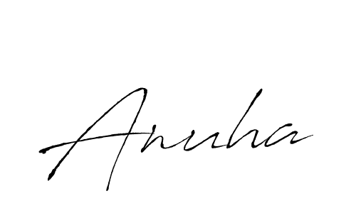 Create a beautiful signature design for name Anuha. With this signature (Antro_Vectra) fonts, you can make a handwritten signature for free. Anuha signature style 6 images and pictures png