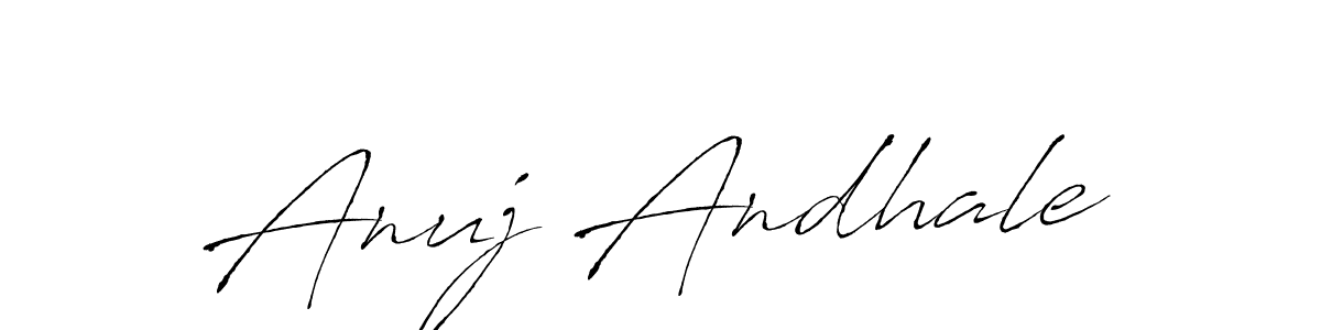 Design your own signature with our free online signature maker. With this signature software, you can create a handwritten (Antro_Vectra) signature for name Anuj Andhale. Anuj Andhale signature style 6 images and pictures png