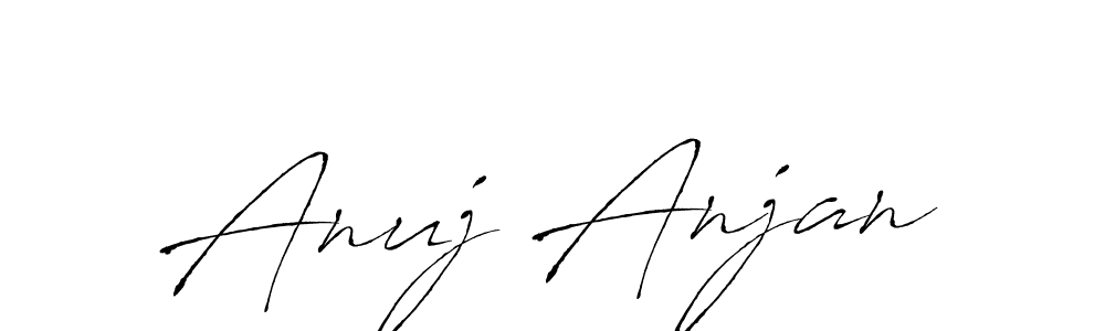 Also we have Anuj Anjan name is the best signature style. Create professional handwritten signature collection using Antro_Vectra autograph style. Anuj Anjan signature style 6 images and pictures png